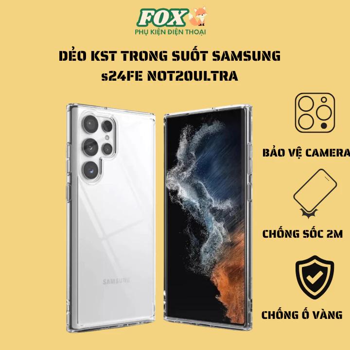Ốp KST trong suốt Samsung not20ultra s24fe