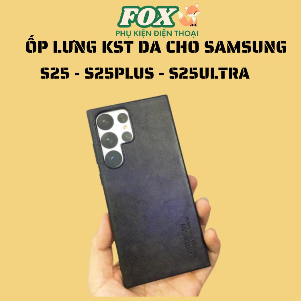 Ốp lưng da cao cấp cho Samsung S25 S25Plus S25Ultra chính hãng KST DESIGN