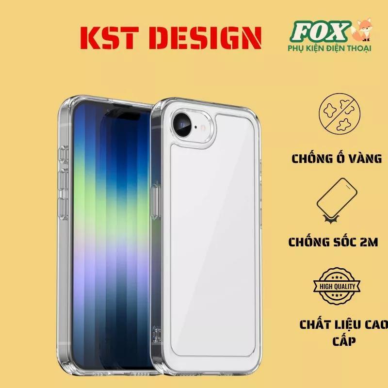 Ốp lưng dẻo trong suốt KST Design IPhone 16E chống ố vàng bảo vệ toàn diện