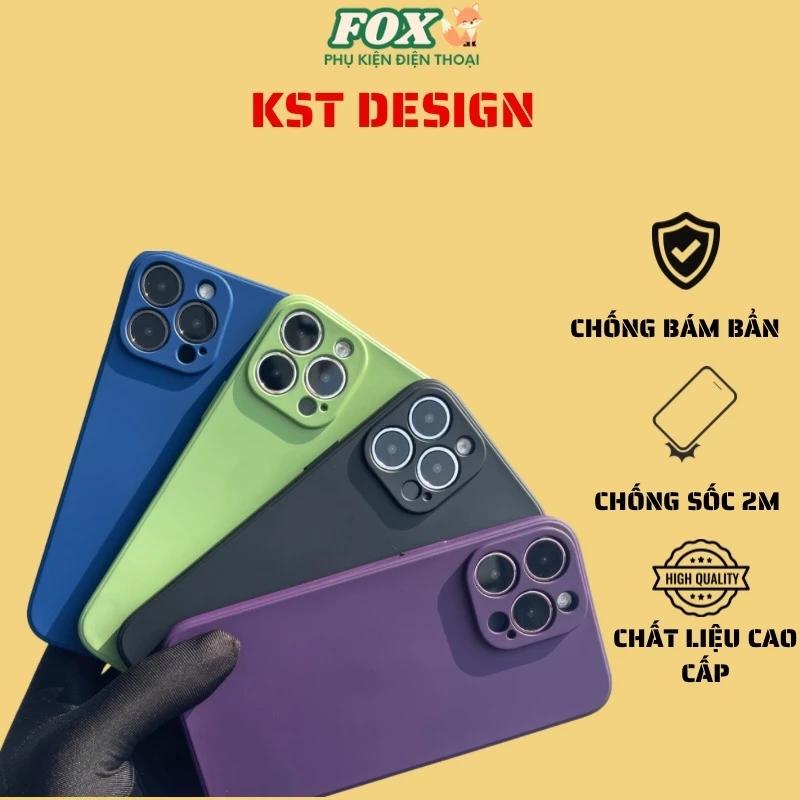 Ốp lưng iphone chống bẩn,chống bám vân tay KST Design 11 12 13promax/pro 7p/8p x/xs xr xsm