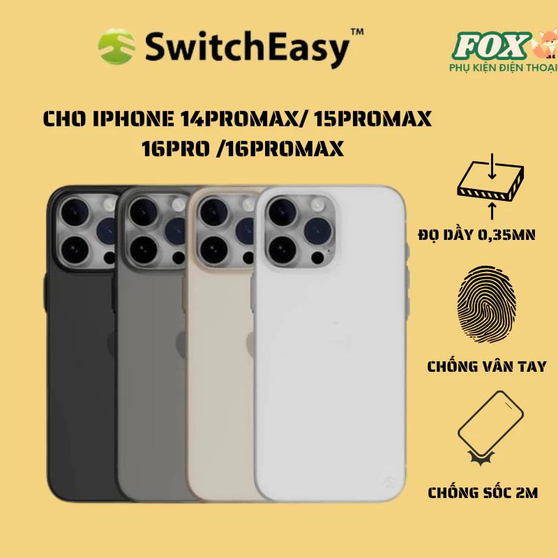 Ốp lưng mờ siêu mỏng SwitchEasy cho IPhone 14promax 15promax 16pro 16promax