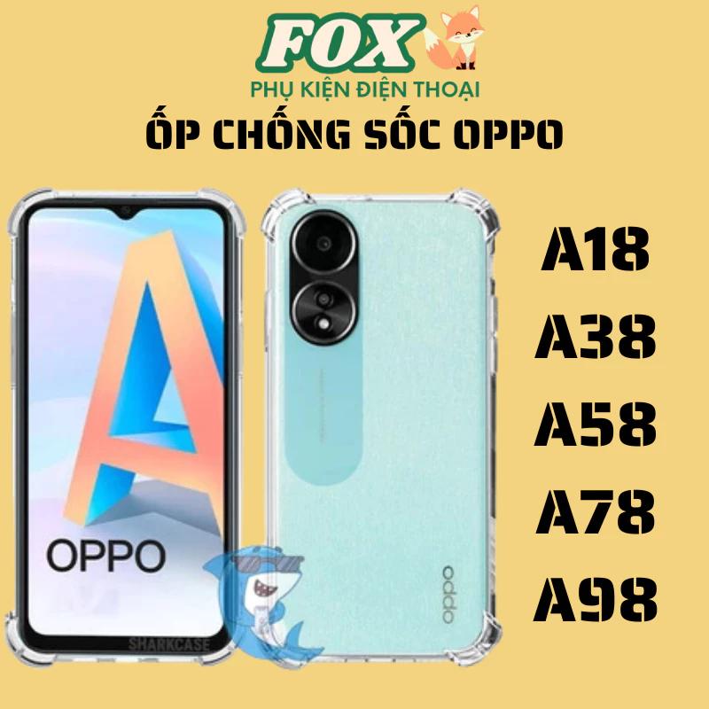 Ốp lưng OPPO A18/A38/A58/A78/A98 dẻo chống sốc bảo vệ camera