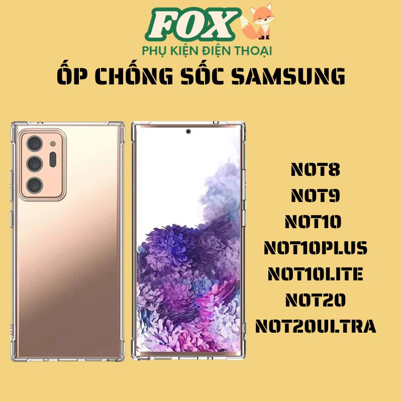 Ốp lưng samsung not8 not9 not10 not10plus not10lite not20 not20ultra dẻo chống sốc bảo vệ camera