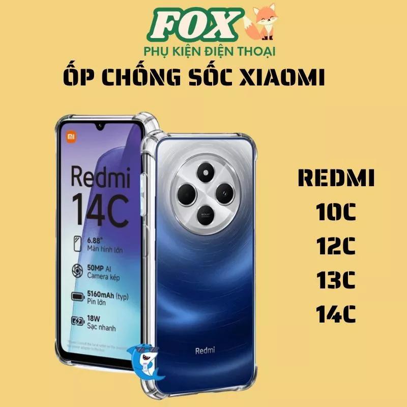 Ốp lưng Xiaomi Redmi 10C 12C 13C 14C dẻo chống sốc bảo vệ camera