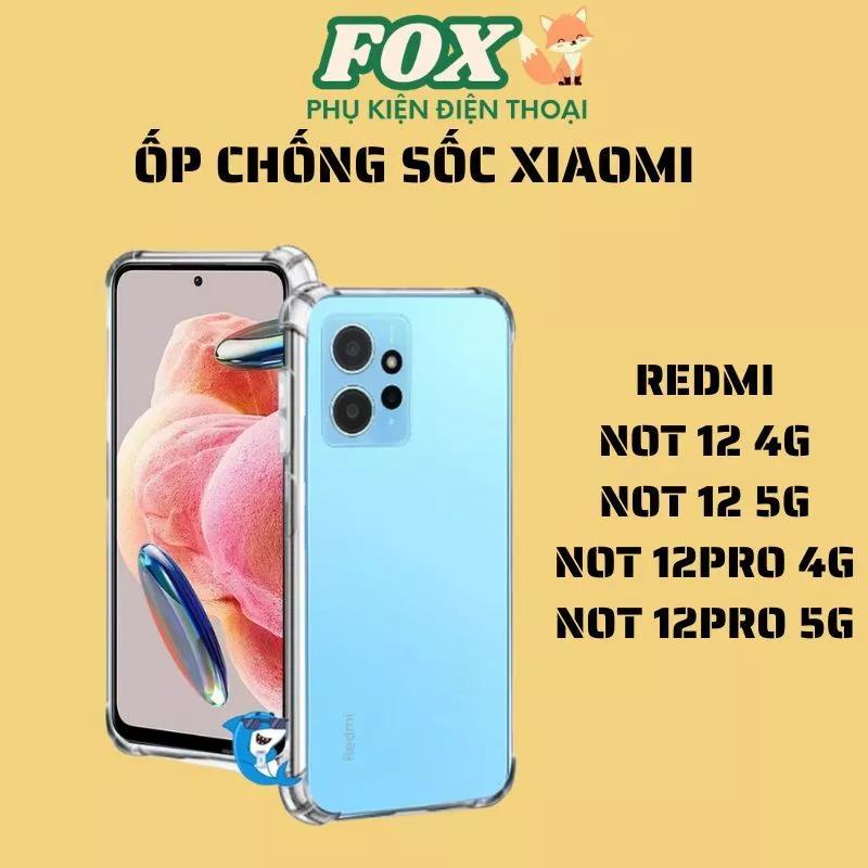 Ốp lưng Xiaomi Redmi Not 12 4g/5g not 12pro 4g/5g dẻo chống sốc bảo vệ camera