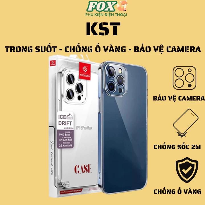 Ốp trong suốt KST IPhone 6/6s/6p/7/8/7plus/8plus/x/xs/xr/xsm 11 12 13 14 15 16pro/promax/plus