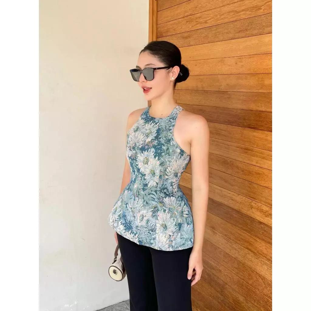 Orli Label | Clover Shirt | Áo yếm hoa bố gấm