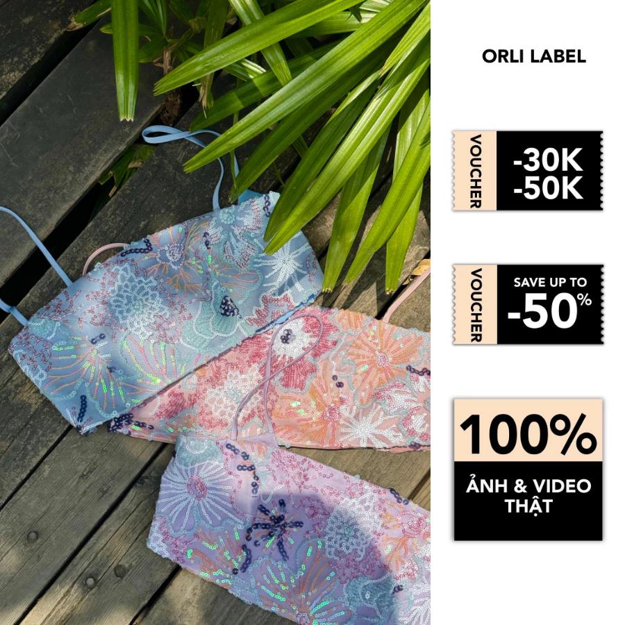 ORLI LABEL - Evie shirt - Áo croptop kim sa cao cấp (Không kèm chân váy)