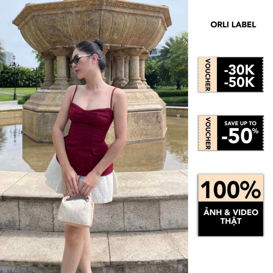 Orli Label - Red Velvet - Áo dây đỏ thiết kế trendy