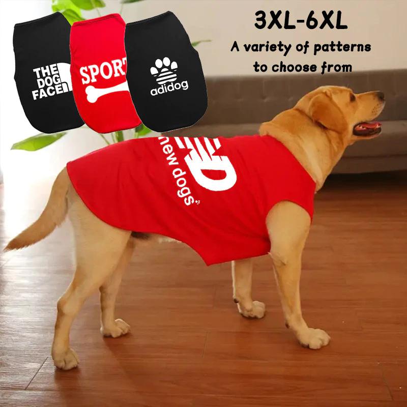 Pet 3XL-6XL Áo bình lớn in hình thời trang thoáng khí cho chó Thích hợp cho kích thước vừa và lớn