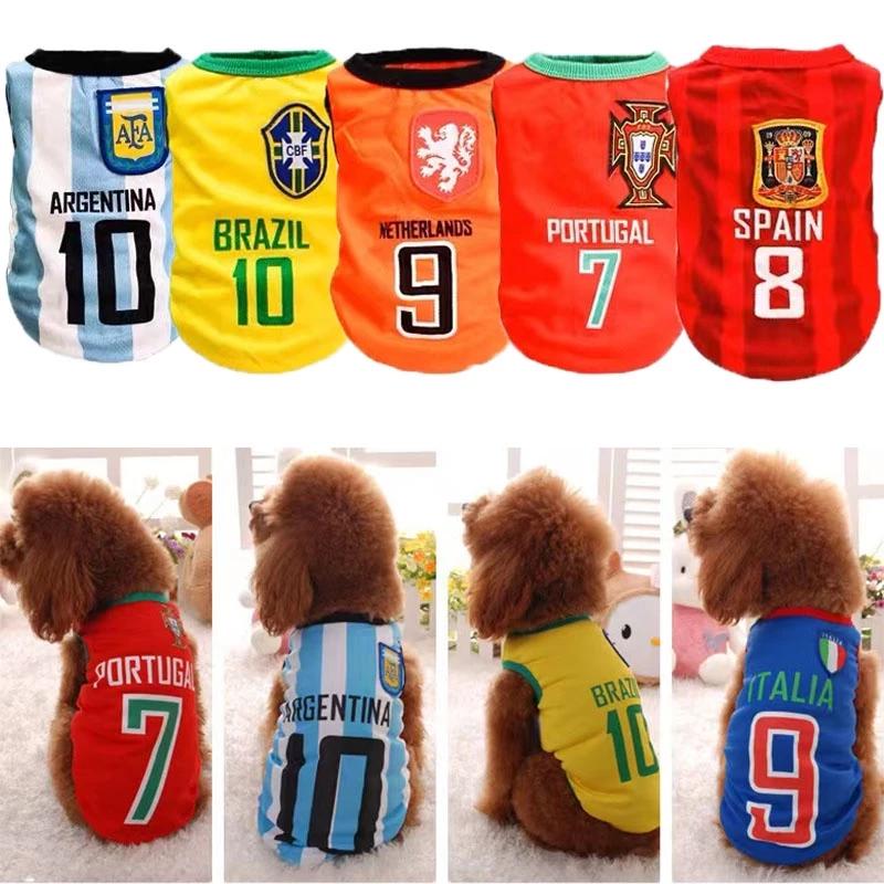 Pet Jersey Cat Dog Quần áo thể thao thoáng khí