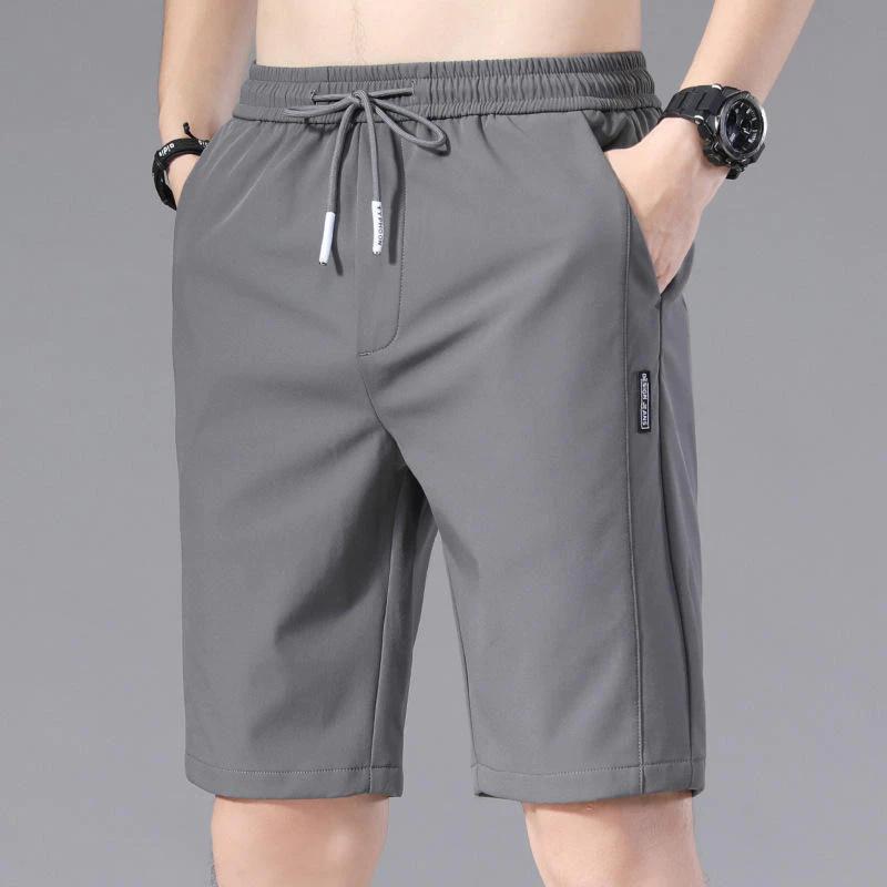 Quần crop lụa băng mùa hè, quần short thể thao khô nhanh