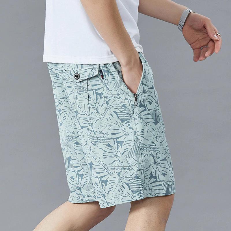 Quần Short Nam Cotton Nguyên Chất, Thoải Mái Thích Hợp Cho Ngụy Trang Đi Biển Mùa Hè
