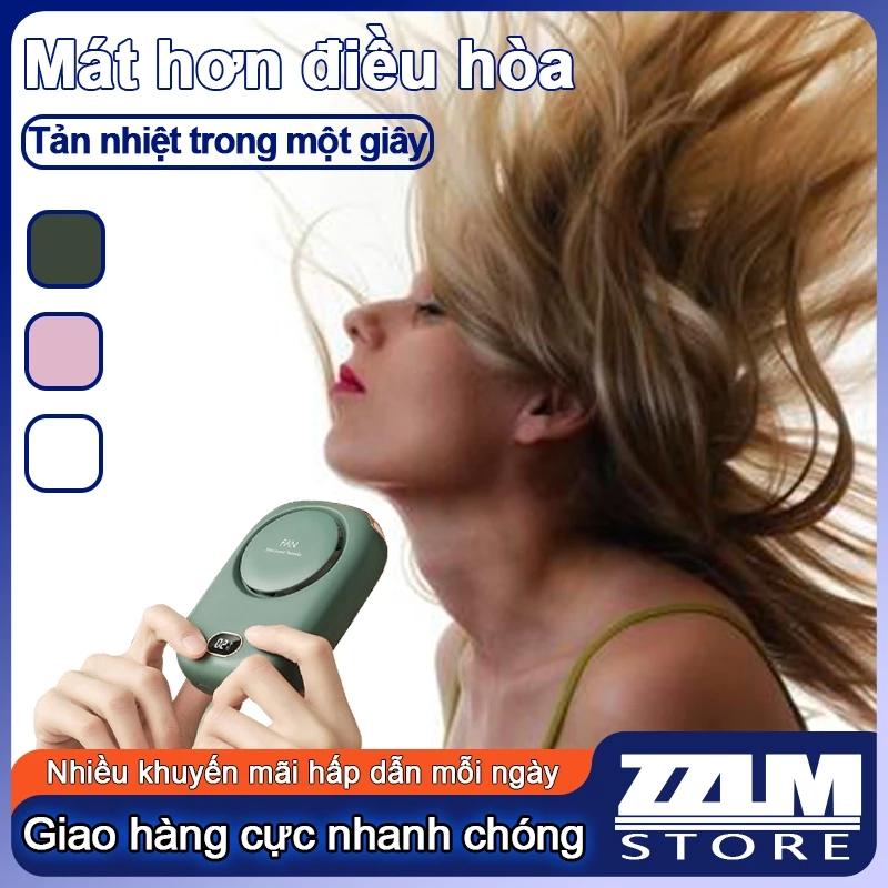 Quạt treo cổ không cánh 20000mAh mới, quạt mini sạc USB, quạt cổ gió cao, pin lâu