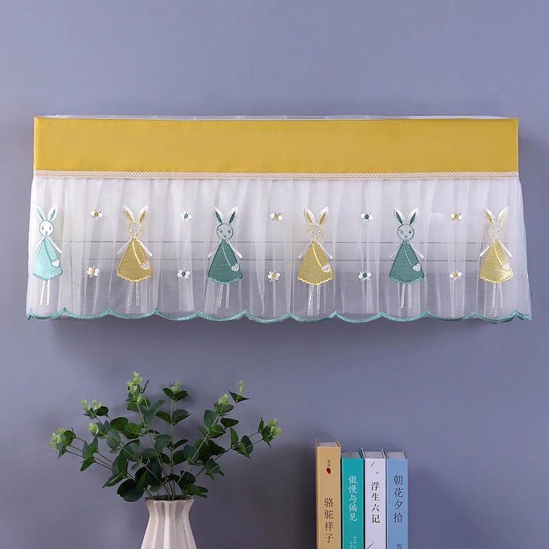 Rèm che điều hoà, chống bụi bẩn, trang trí, chắn gió lạnh thổi trực tiếp vào người - rèm che bụi máy lạnh
