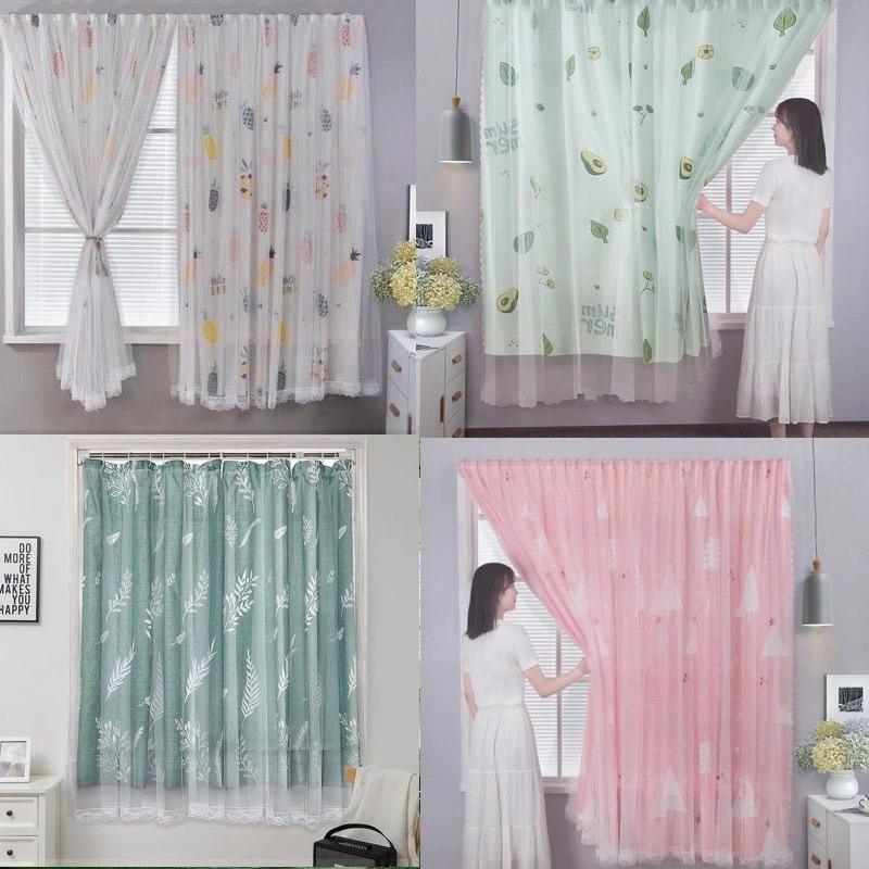Rèm cửa dán tường chống nắng, rèm cửa dán trang trí cửa sổ - phòng khách dễ dàng lắp đặt không khoan đục rèm cửa sổ dán
