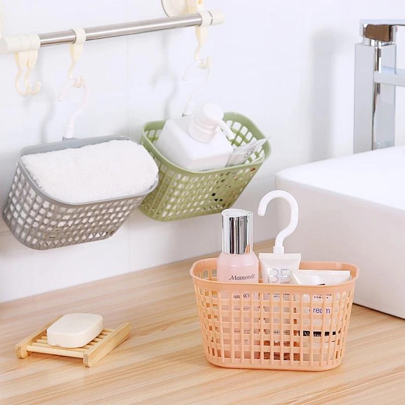 Rổ Đựng Đồ Có Móc Treo 3241, Rổ nhựa đựng đồ nhà vệ sinh Việt Nhật đa năng