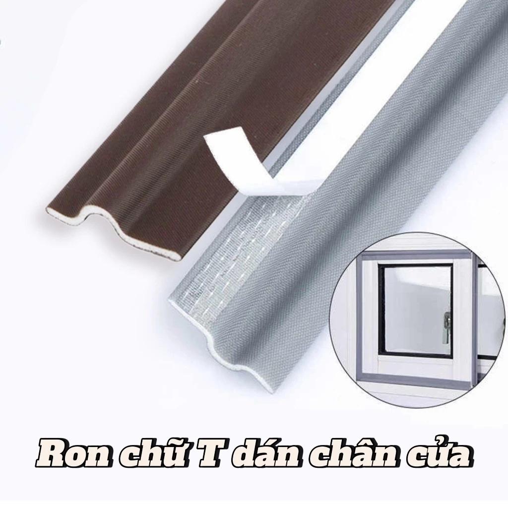 Ron Dán Khe Hở Cửa Chữ T - Thanh Chặn Cửa Ngăn Côn Trùng Bụi Bẩn Cách Âm Chống Va Đập