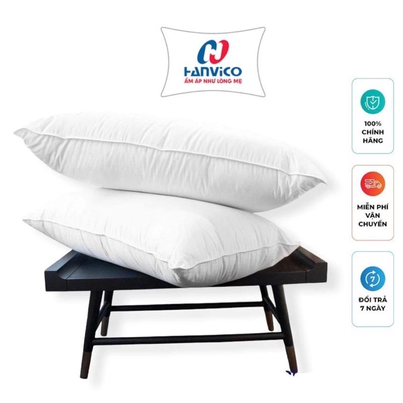 Ruột gối lông vũ tự nhiên Hanvico tiêu chuẩn khách sạn 5 sao
