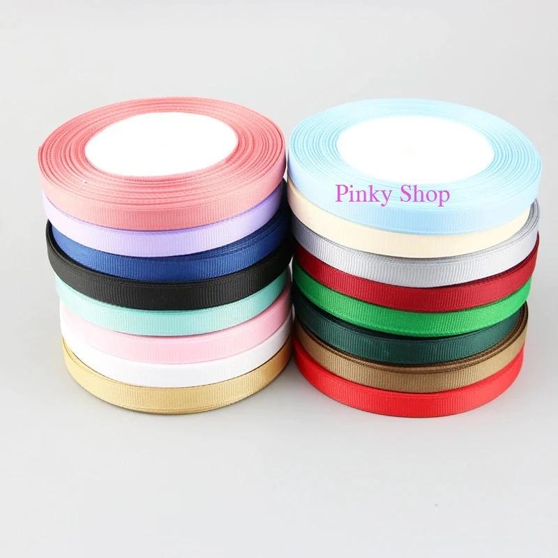 Ruy băng gân vải trơn 1 cm cuộn 20m nhiều màu Pinky Shop mã RBGT1-11