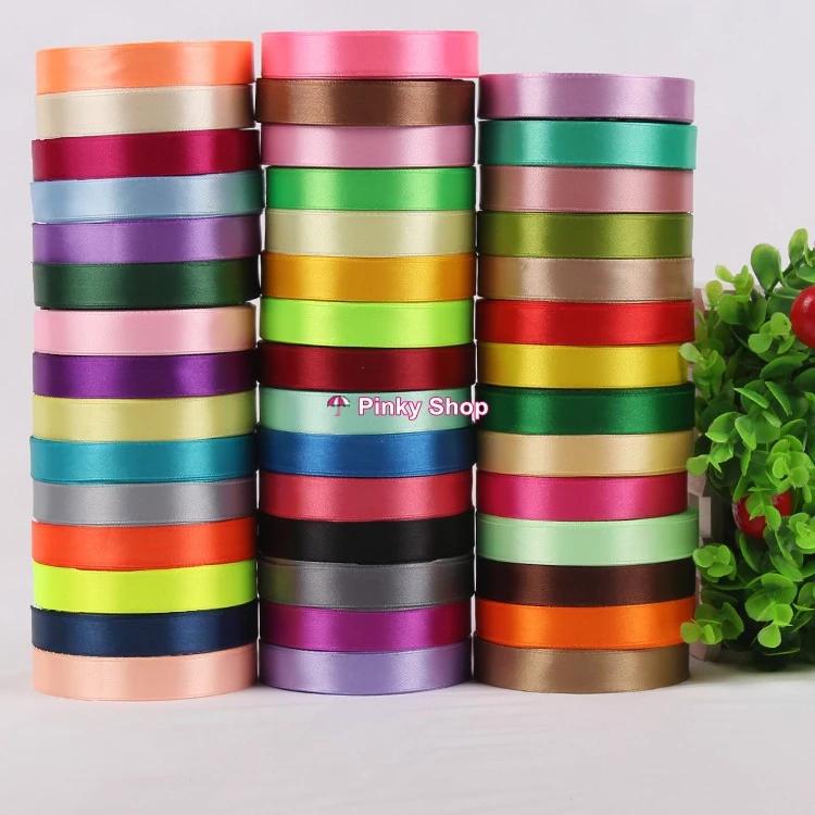 Ruy băng lụa vải Satin 2cm cuộn 20m nhiều màu [Ảnh thật] làm nơ gói quà trang trí làm phụ kiện handmade Pinky Shop