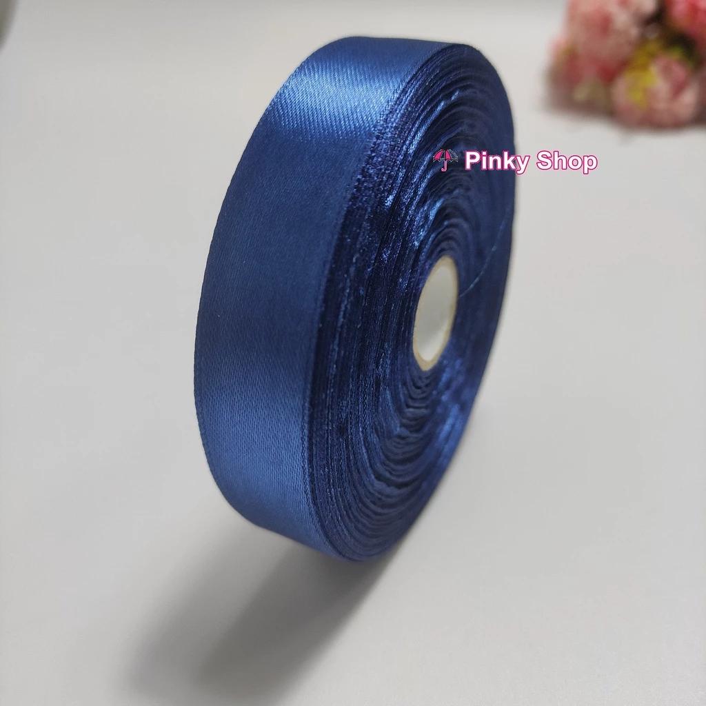 Ruy băng lụa vải Satin 2cm cuộn 45m giá rẻ màu xương làm nơ, gói quà, trang trí, decor, làm phụ kiện handmade Pinky Shop