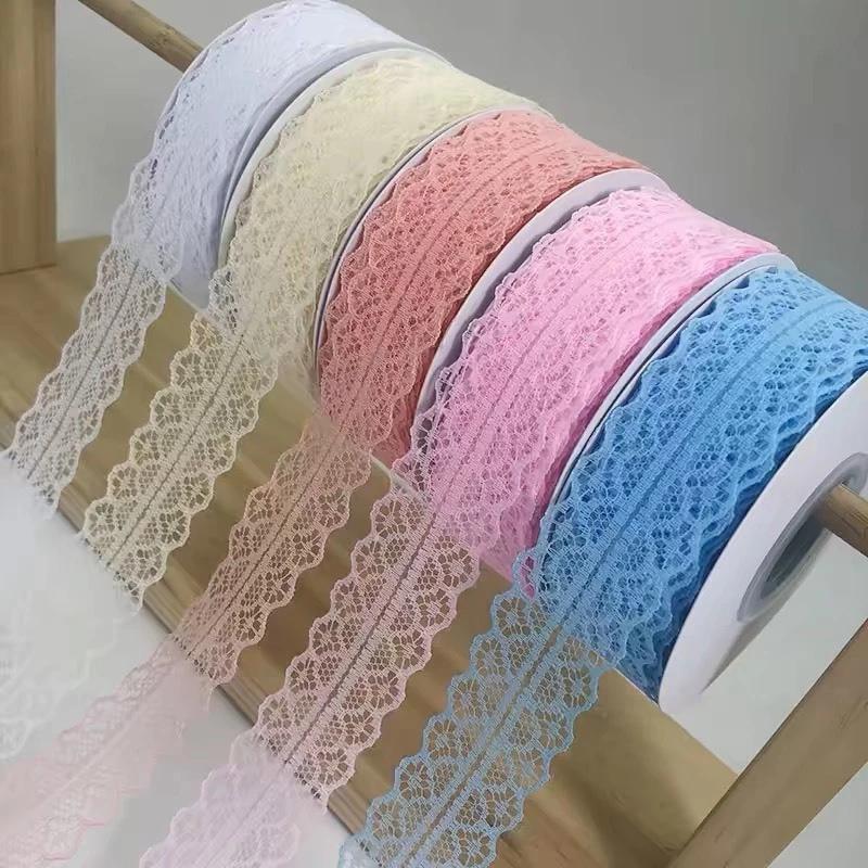Ruy băng ren lưới hoa rộng 3cm ( cuộn 20 mét) , phụ kiện trang trí handmade, làm nơ, bó hoa, hộp quà