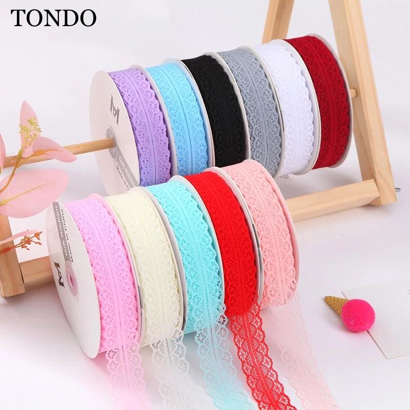 Ruy băng ren lưới hoa rộng 3cm [lẻ 5 mét] viền hai biên phụ kiện trang trí handmade, làm nơ, bó hoa, hộp quà