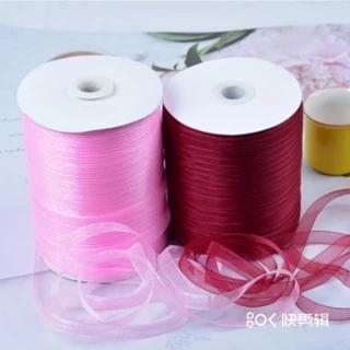 Ruy băng vải voan bản nhỏ 6mm [cuộn 10 mét] gói quà, buộc tóc, thắt nơ, dây treo, trang trí tiệc tùng cực đẹp
