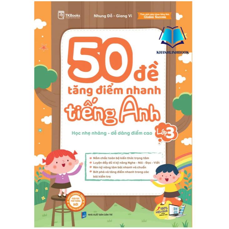 Sách 50 Đề Tăng Điểm Nhanh Tiếng Anh – Lớp 3 - Bản Quyền