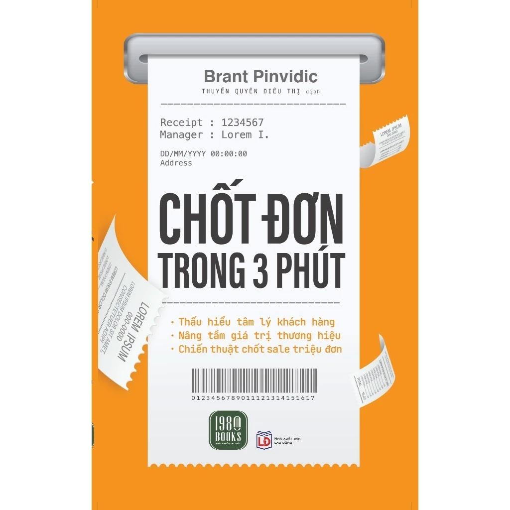 Sách Chốt Đơn Trong 3 Phút - Bản Quyền