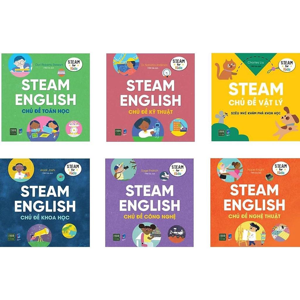 Sách Combo 6 Cuốn Steam English - Bản Quyền