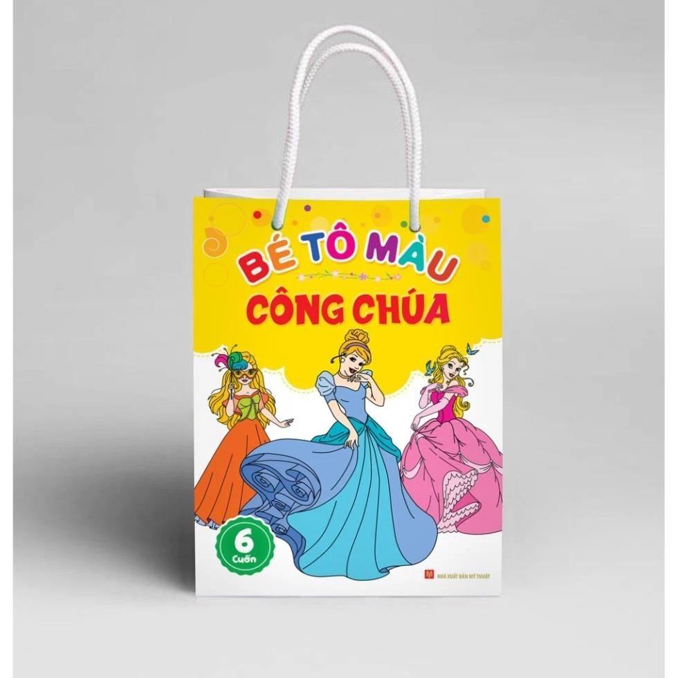 Sách Combo Bé Tô Màu Công Chúa (Túi 6 Cuốn) - Bản Quyền