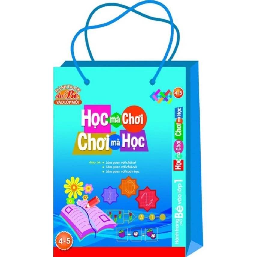 Sách Combo Học Mà Chơi - Chơi Mà Học Dành Cho Trẻ 4-5 Tuổi ( Túi 5 Cuốn) - Bản Quyền