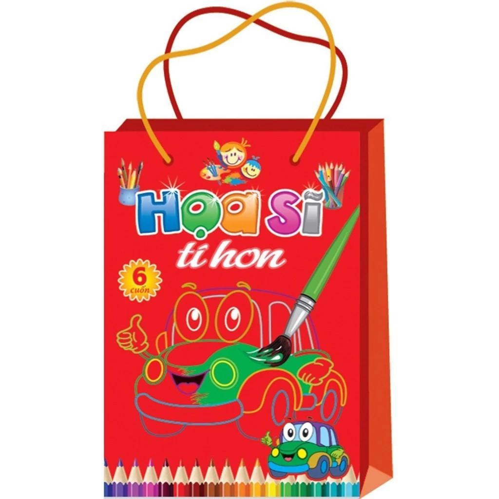 Sách Combo Tô Màu Họa Sĩ Tí Hon (Túi 6 Cuốn) - Bản Quyền