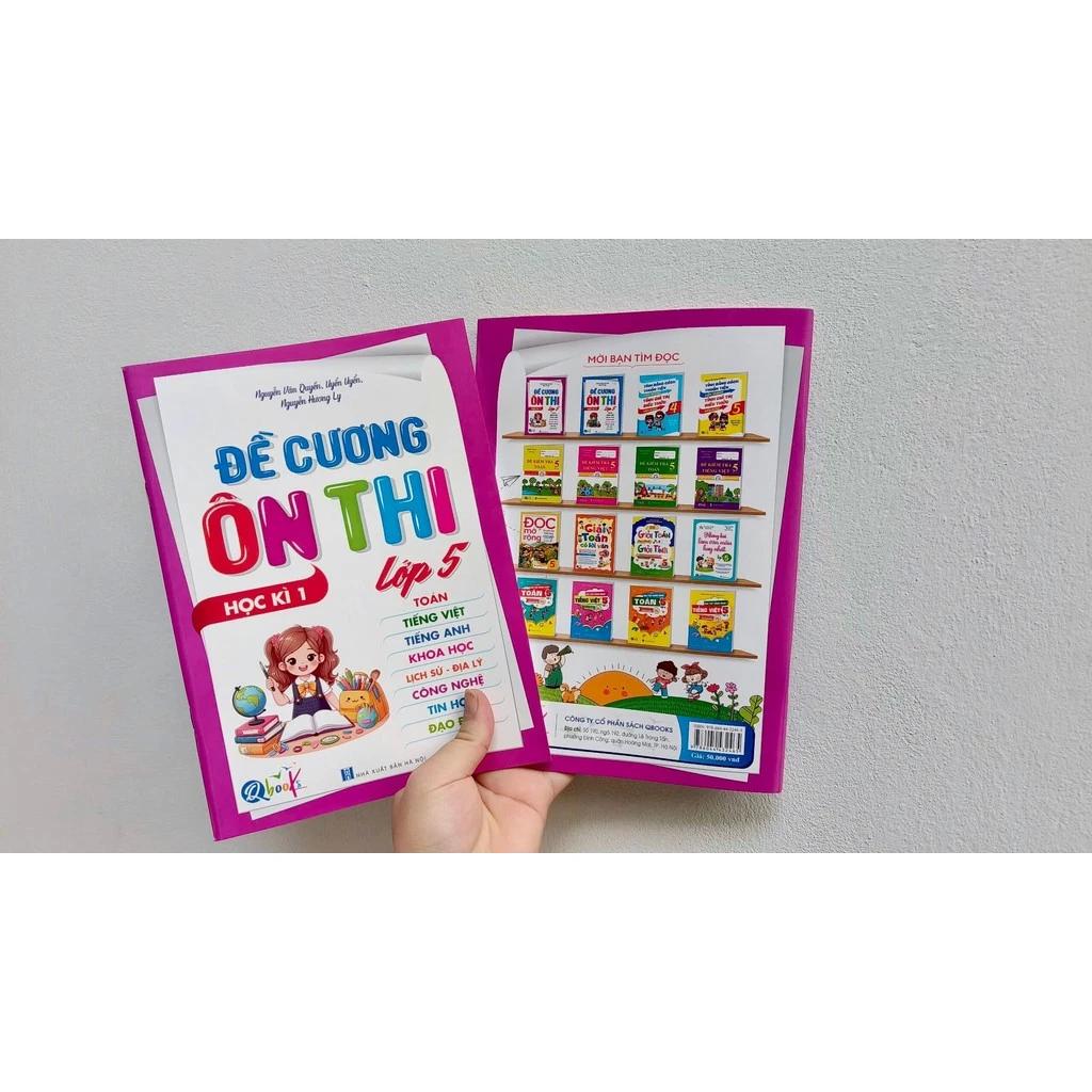 Sách Đề Cương Ôn Thi Lớp 5 - Học Kỳ 1 - Bản Quyền