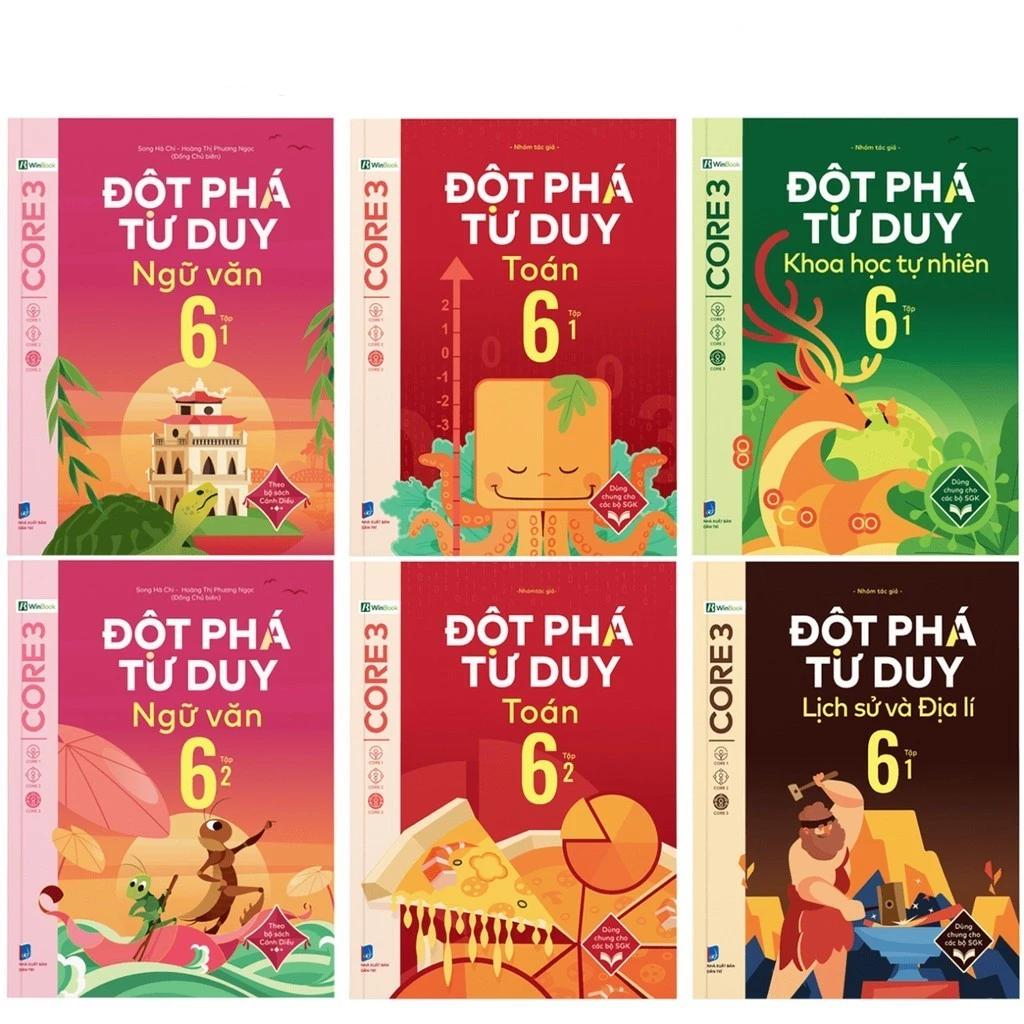 Sách Đột Phá Tư Duy Lớp 6 - Trọn Bộ Các Môn Toán, Văn, KHTN, Lịch Sử Địa Lý - Bản Quyền