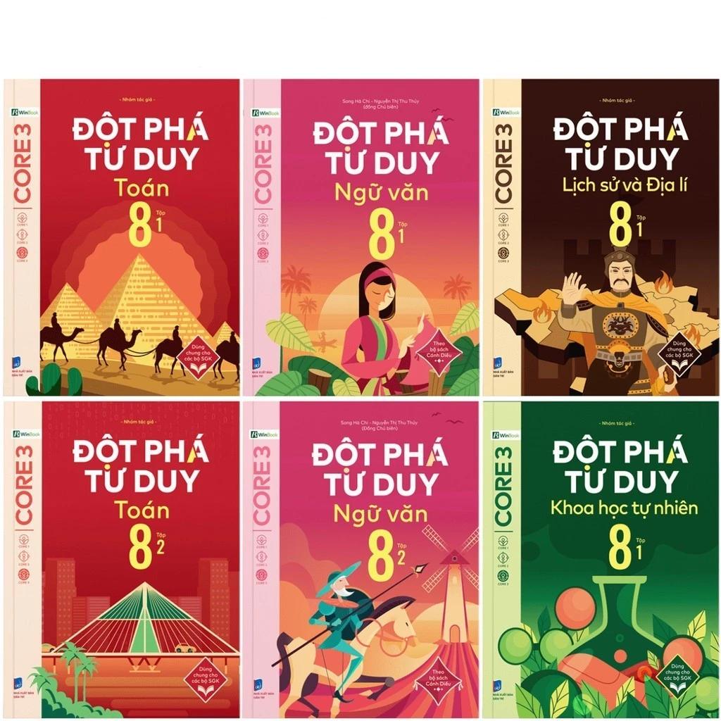Sách Đột Phá Tư Duy Lớp 8 - Trọn Bộ Các Môn Toán, Văn, KHTN, Lịch Sử và Địa Lý - Bản Quyền
