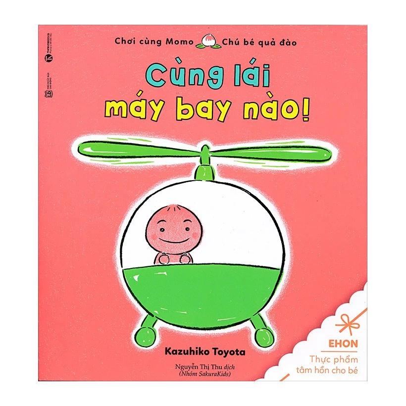 Sách Ehon - Momo cùng lái máy bay nào - Bản Quyền