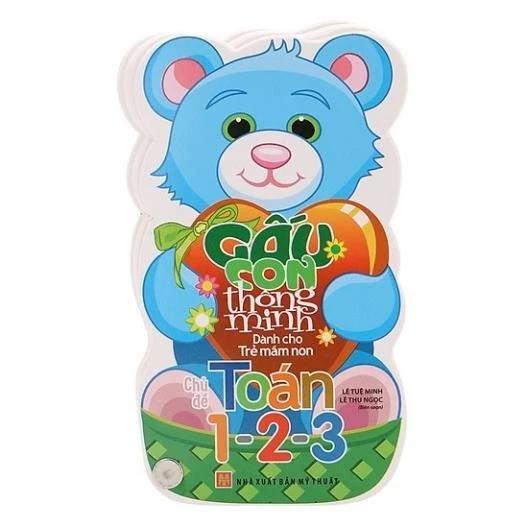Sách Gấu Con Thông Minh - Toán 1 2 3 - Bản Quyền