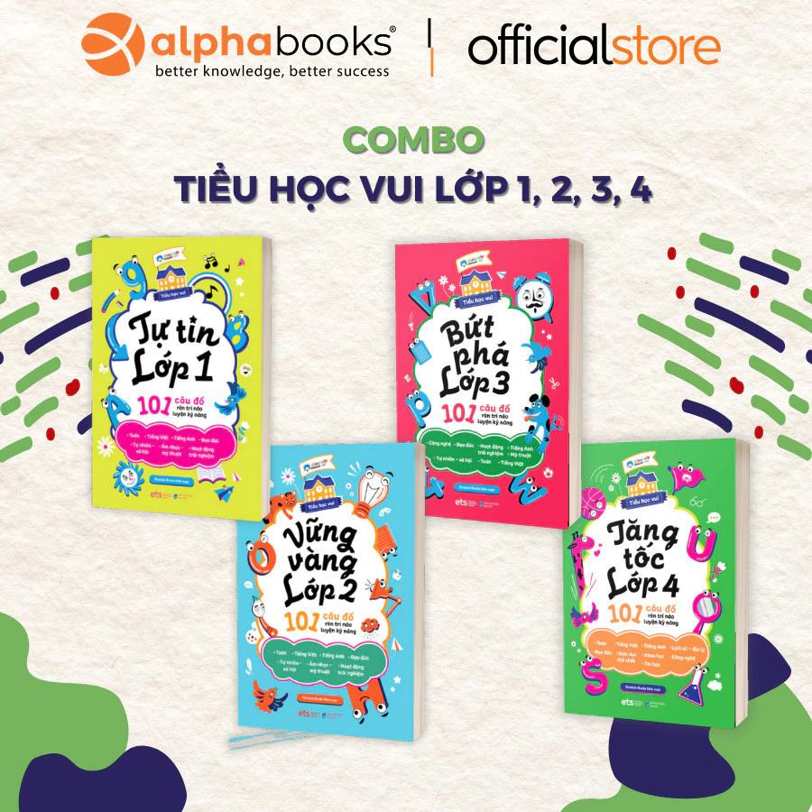 Sách Lẻ/Combo Tiểu Học Vui: Lớp 1 + 2 + 3 + 4 - 101 Câu Đố Rèn Trí Não, Luyện Kỹ Năng - Bản Quyền