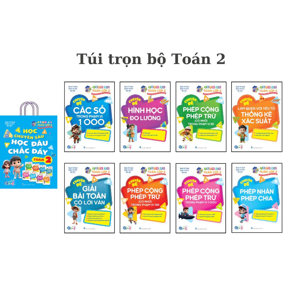 Sách Túi Trọn Bộ Toán Học Chuyên Sâu Học Đâu Chắc Đấy Lớp 2 - Cả năm ( 8 Cuốn ) - Bản Quyền