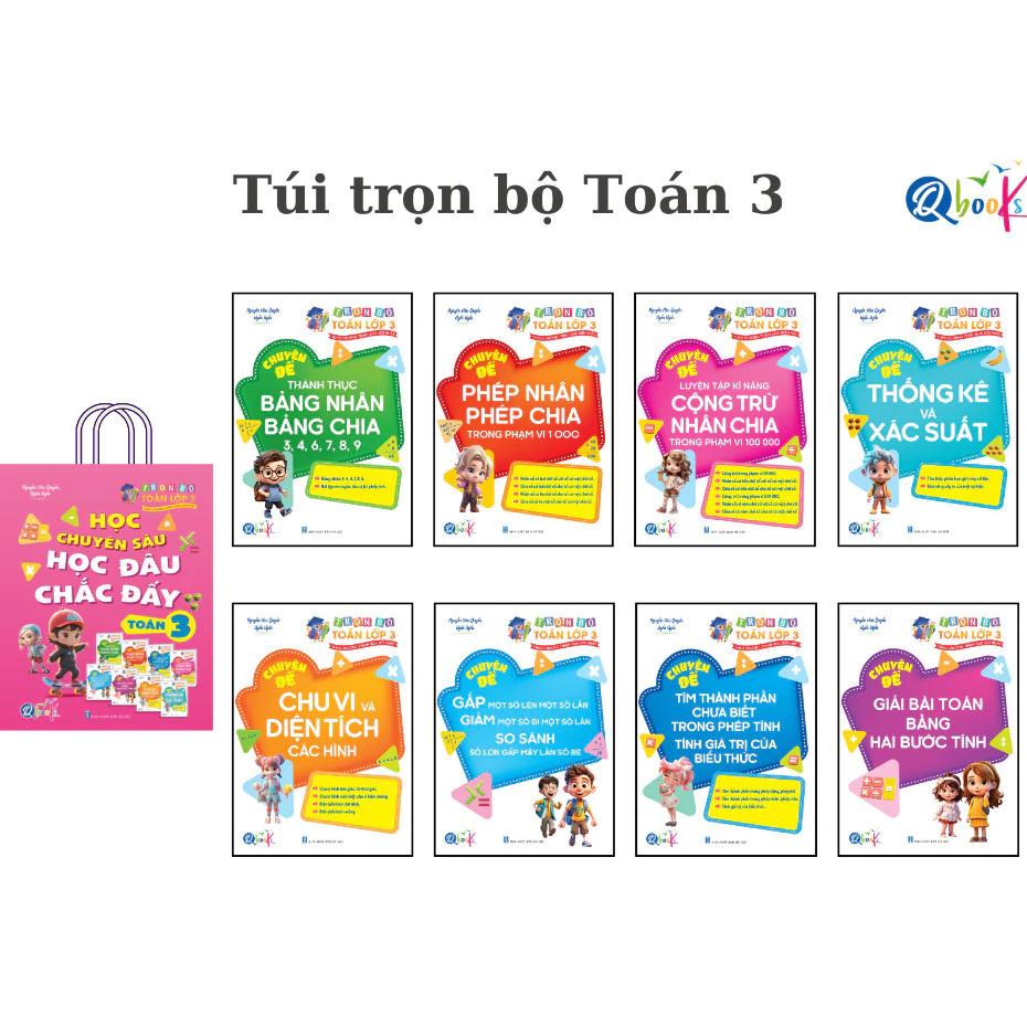 Sách Túi Trọn Bộ Toán Học Chuyên Sâu Học Đâu Chắc Đấy Lớp 3 - Cả năm ( 8 Cuốn ) - Bản Quyền