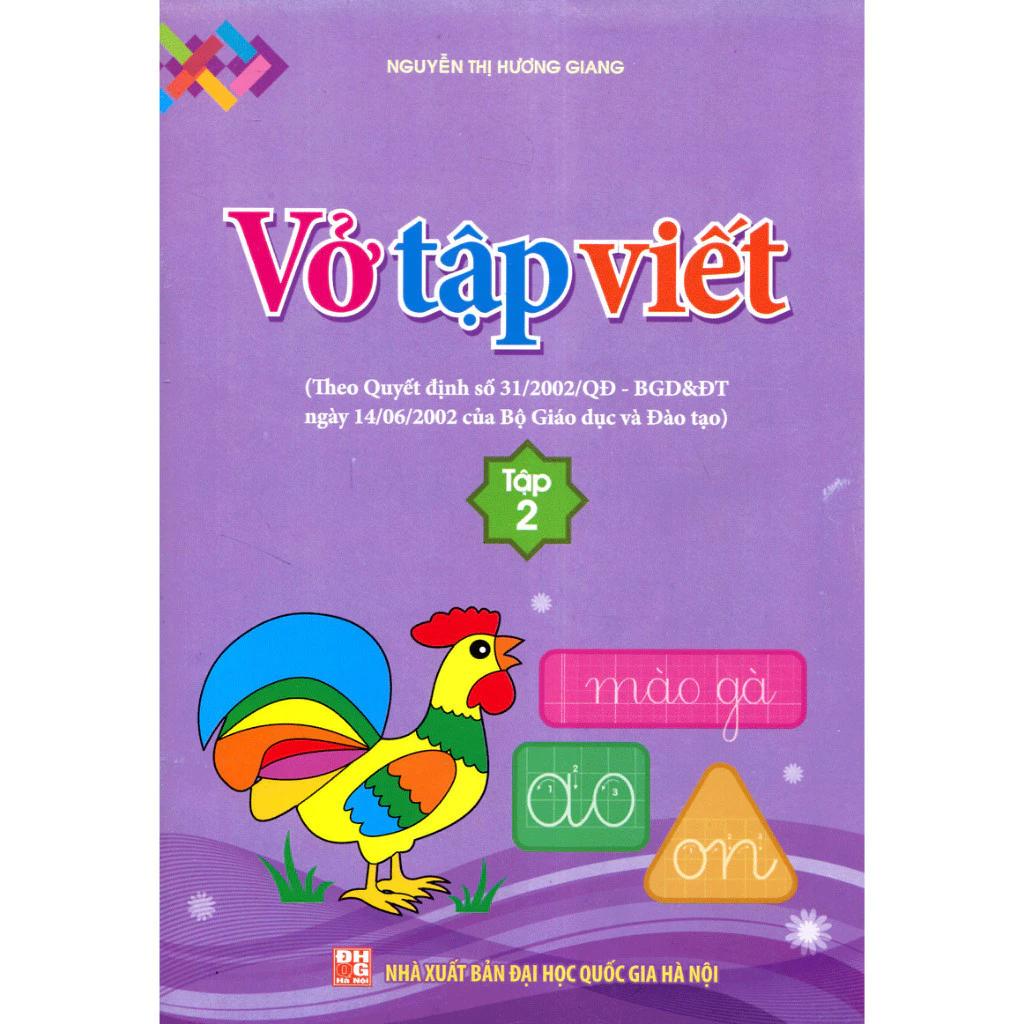 Sách Vở Tập Viết Tập 2 - Minh Long Books - Bản Quyền