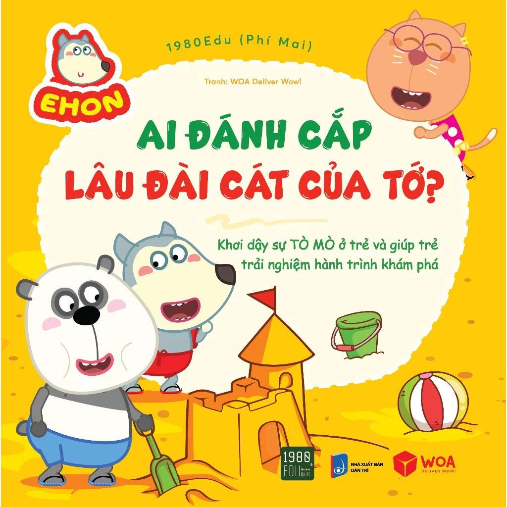 Sách Wolfoo Ehon - Ai Đánh Cắp Lâu Đài Cát Của Tớ - Bản Quyền