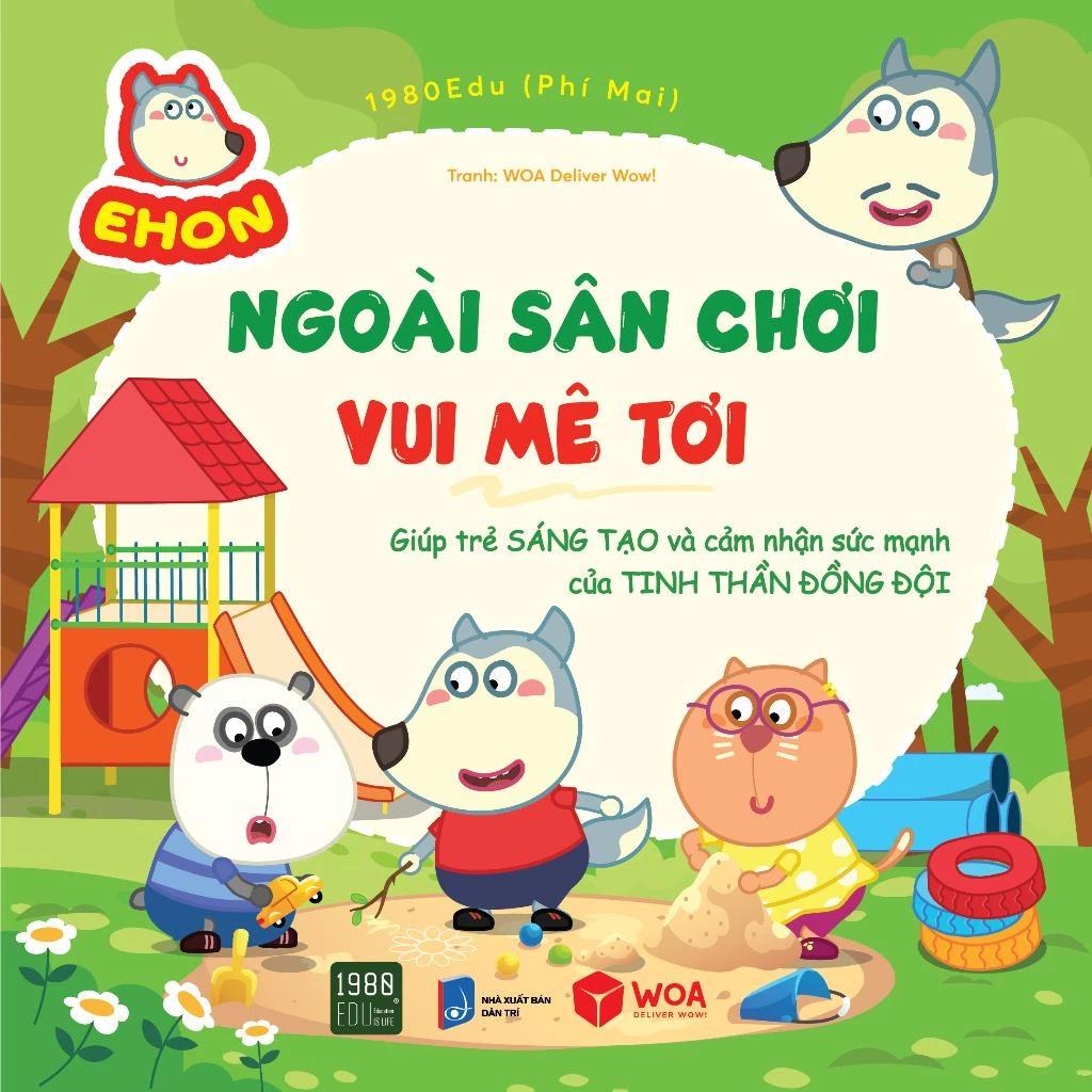 Sách Wolfoo Ehon - Ngoài Sân Chơi, Vui Mê Tơi - Bản Quyền