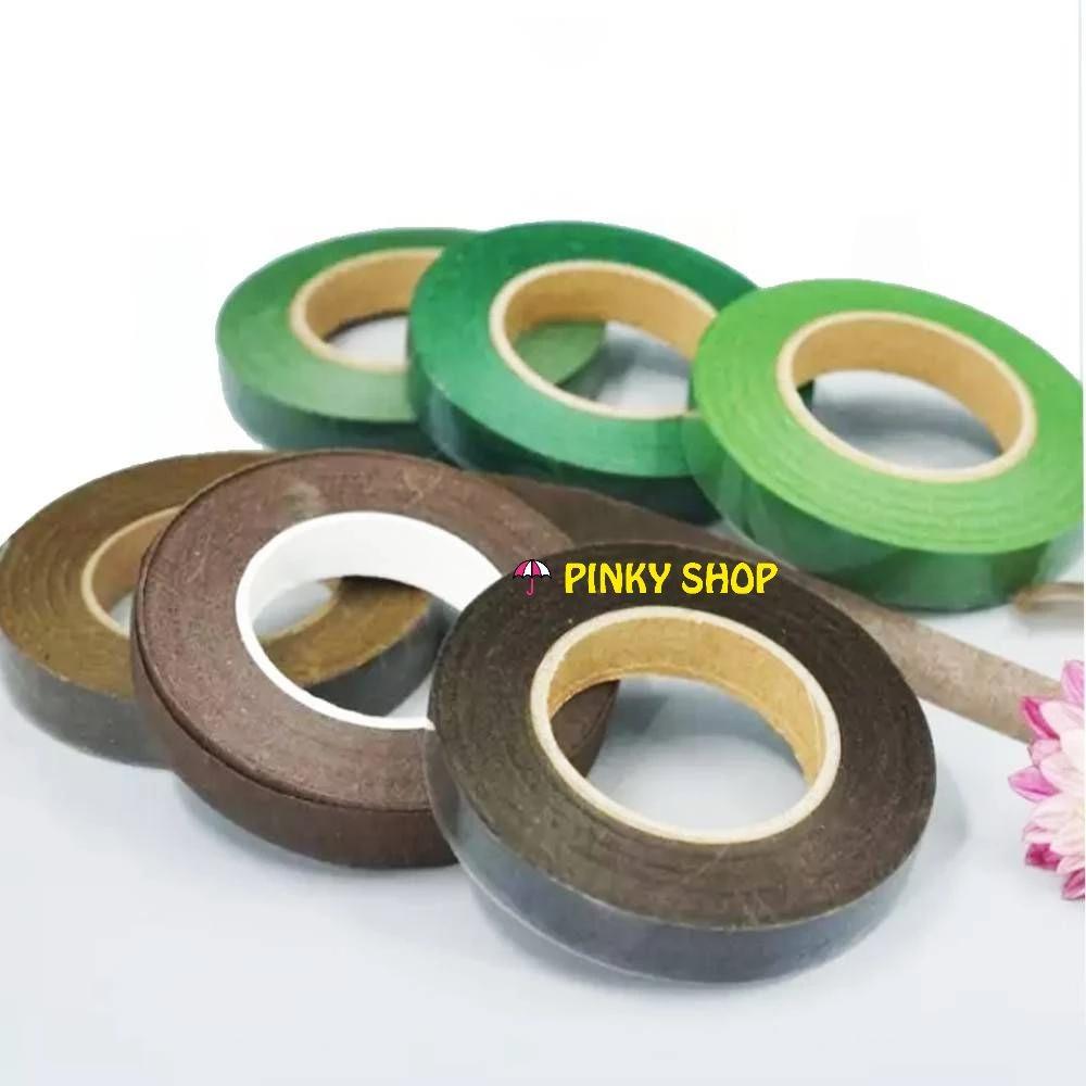 Sáp quấn cành, băng keo sáp [1 cuộn] băng dính sáp, phụ kiện làm hoa voan, hoa giấy, hoa đá pha lê handmade Pinky Shop