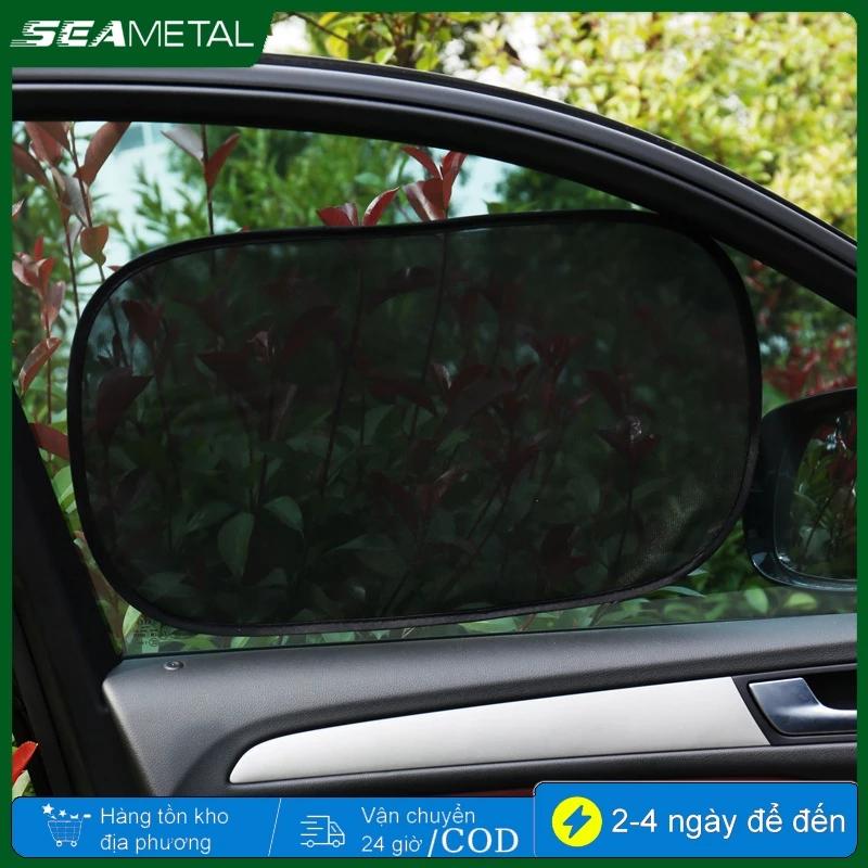 Seametal 2 Miếng Che Nắng Ô Tô Chống Tia UV Rèm Xe Ô Tô Cho Bé Cửa Sổ Ô Tô Tấm Che Nắng Bên Cửa Sổ Lưới Tấm Che Nắng