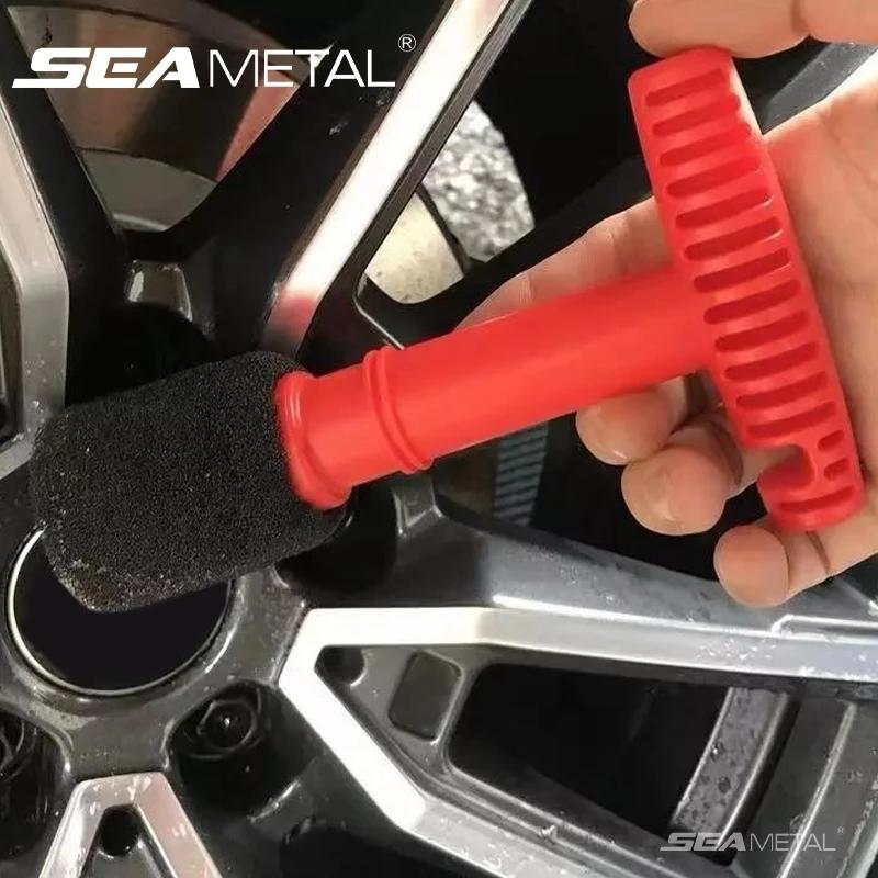 Seametal Bánh Xe Ô Tô Hub Đai Ốc Bàn Chải Làm Sạch Vòng Thép Vít Khoảng Cách Bàn Chải Xe Công Cụ