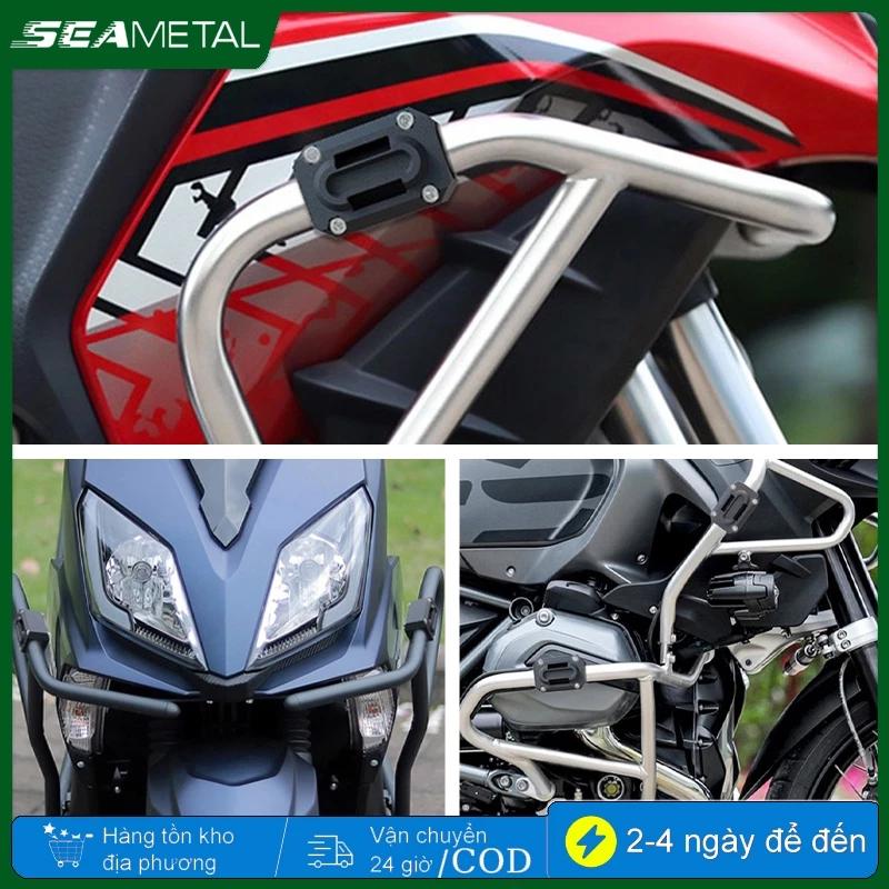 Seametal Xe Máy Khối Chống Rơi Chung Bảo Vệ Tai Nạn Bảo Vệ Thanh Trượt Cản Khối Tác Động Cao